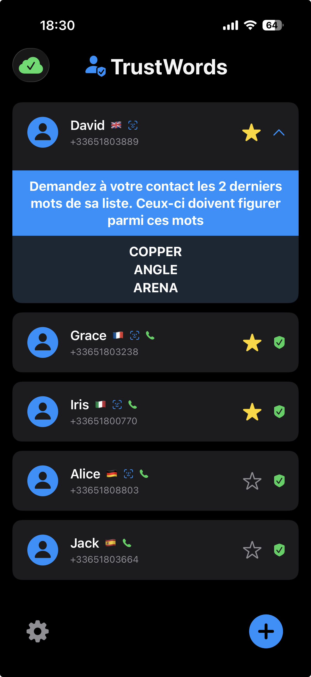 TrustWords App - Vérification d'identité en 3 secondes